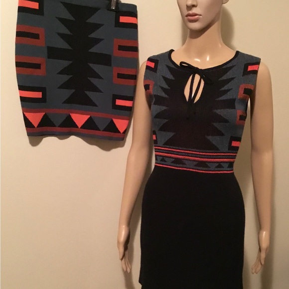Rachel Roy Bandage Bodycon Stretch Mini Skirt and Tunic Set - Picture 3 of 12